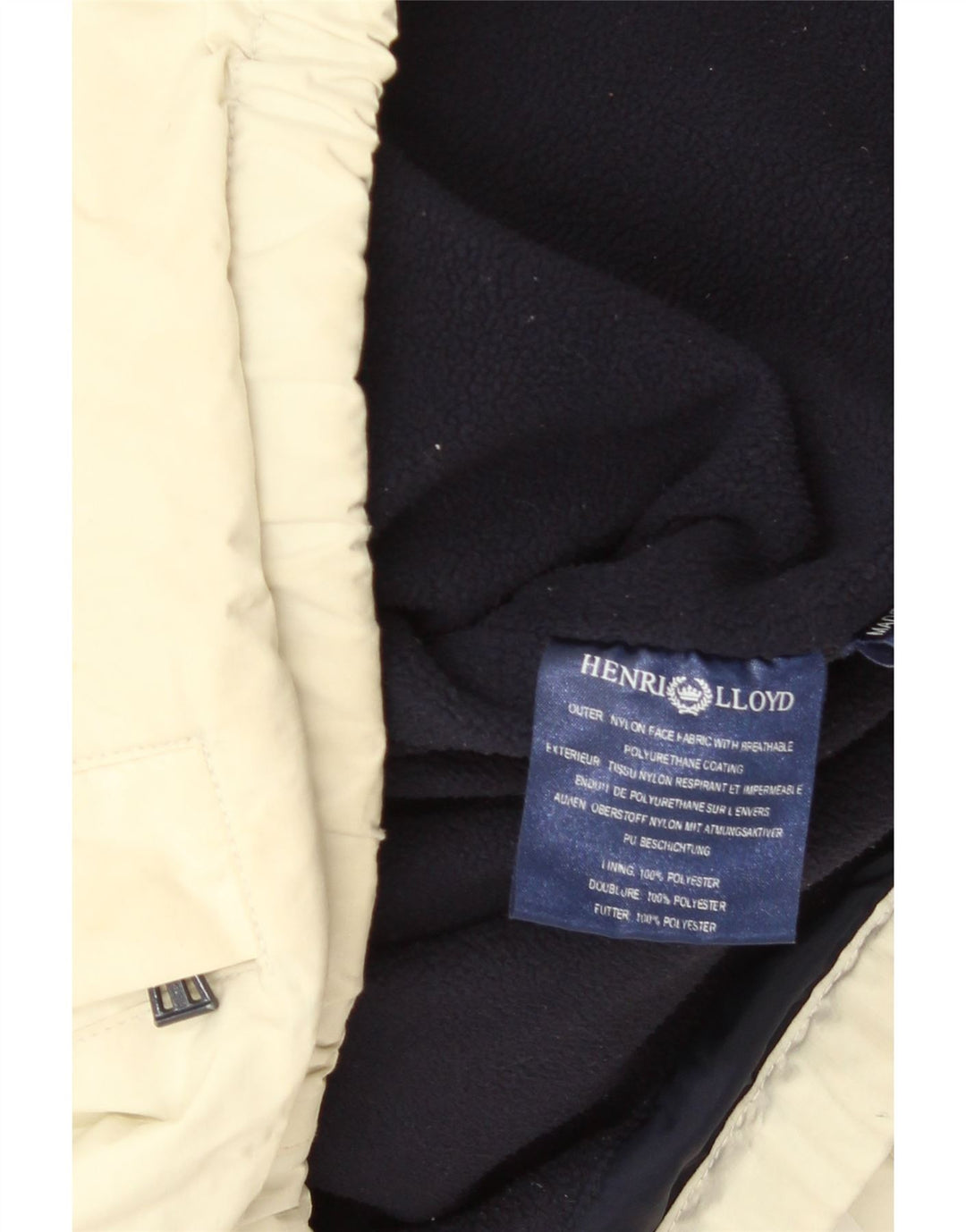 Giacca a vento bomber da uomo Henri Lloyd UK 38 Poliestere beige medio