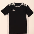T-shirt Adidas Climalite da uomo Top in poliestere color block medio nero
