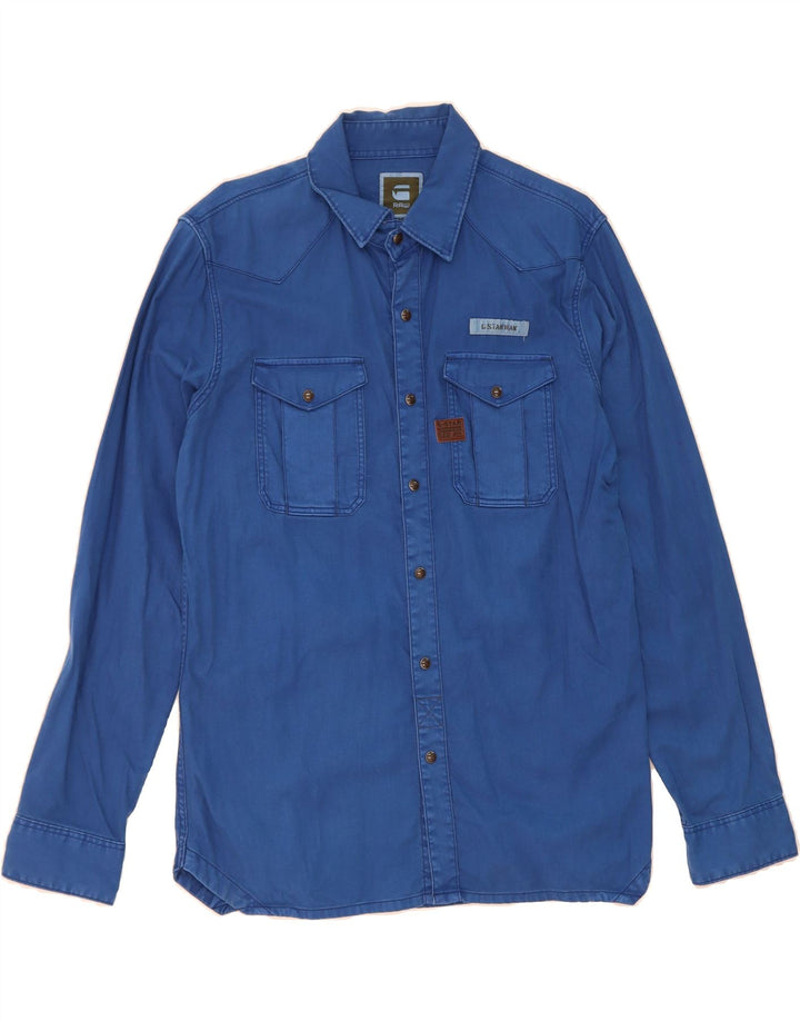 G-STAR Mens Denim Shirt Large Blue Cotton Vintage G-Star and Second-Hand G-Star from Messina Hembry 