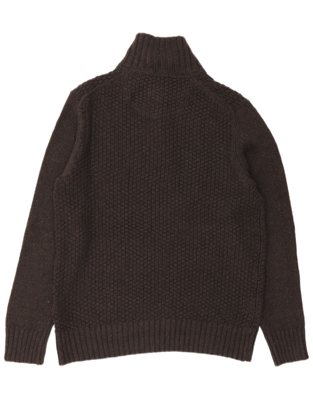Maglione da uomo con collo con zip Fat Face, grande cotone grigio