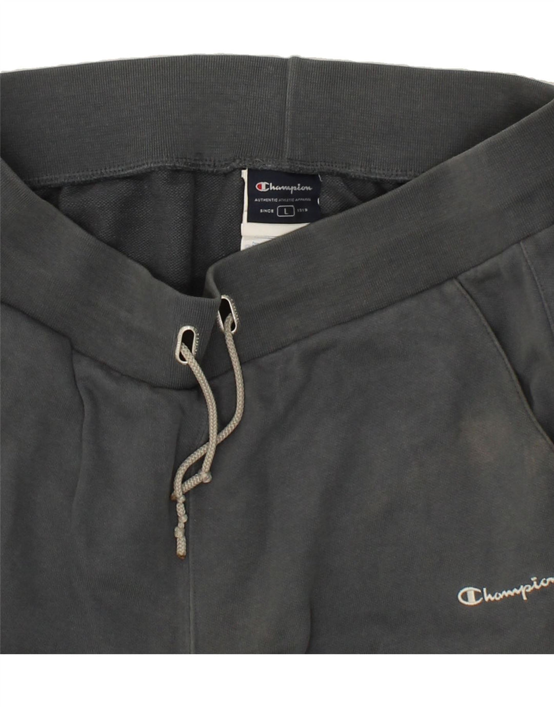 CHAMPION Womens Tracksuit Trousers UK 14 Large Grey Cotton Vintage Champion and Second-Hand Champion from Messina Hembry 