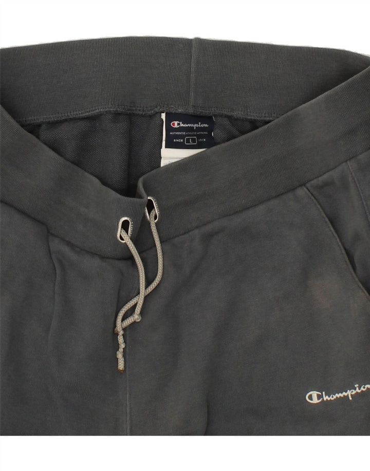 CHAMPION Womens Tracksuit Trousers UK 14 Large Grey Cotton Vintage Champion and Second-Hand Champion from Messina Hembry 