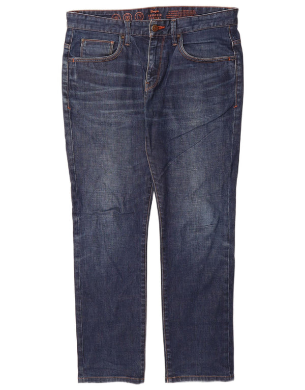 Jeans dritti da uomo Wrangler W32 L30 blu navy