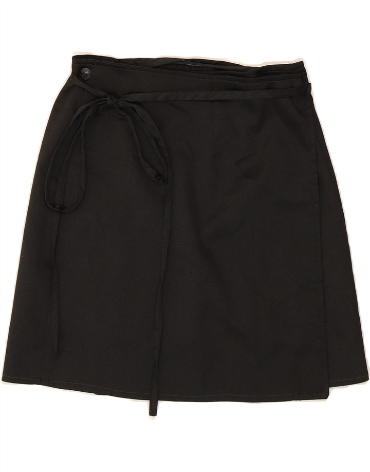 ONYX Womens Wrap Skirt UK 16 Large W32 Black Vintage Onyx and Second-Hand Onyx from Messina Hembry 