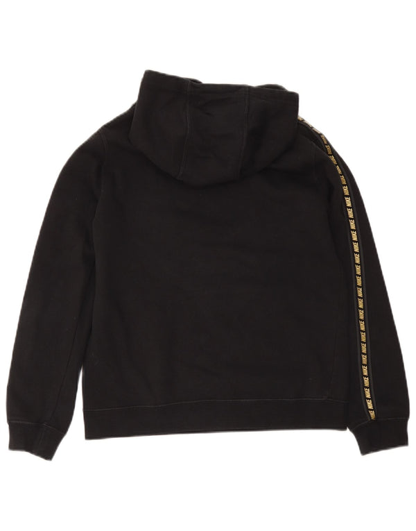 Felpa con cappuccio grafica Nike da bambino, 12-13 anni, grande, cotone nero