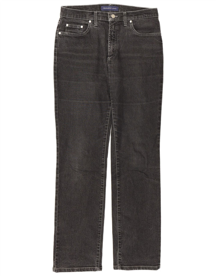 Jeans Dritti Donna Trussardi W29 L31 Cotone Grigio