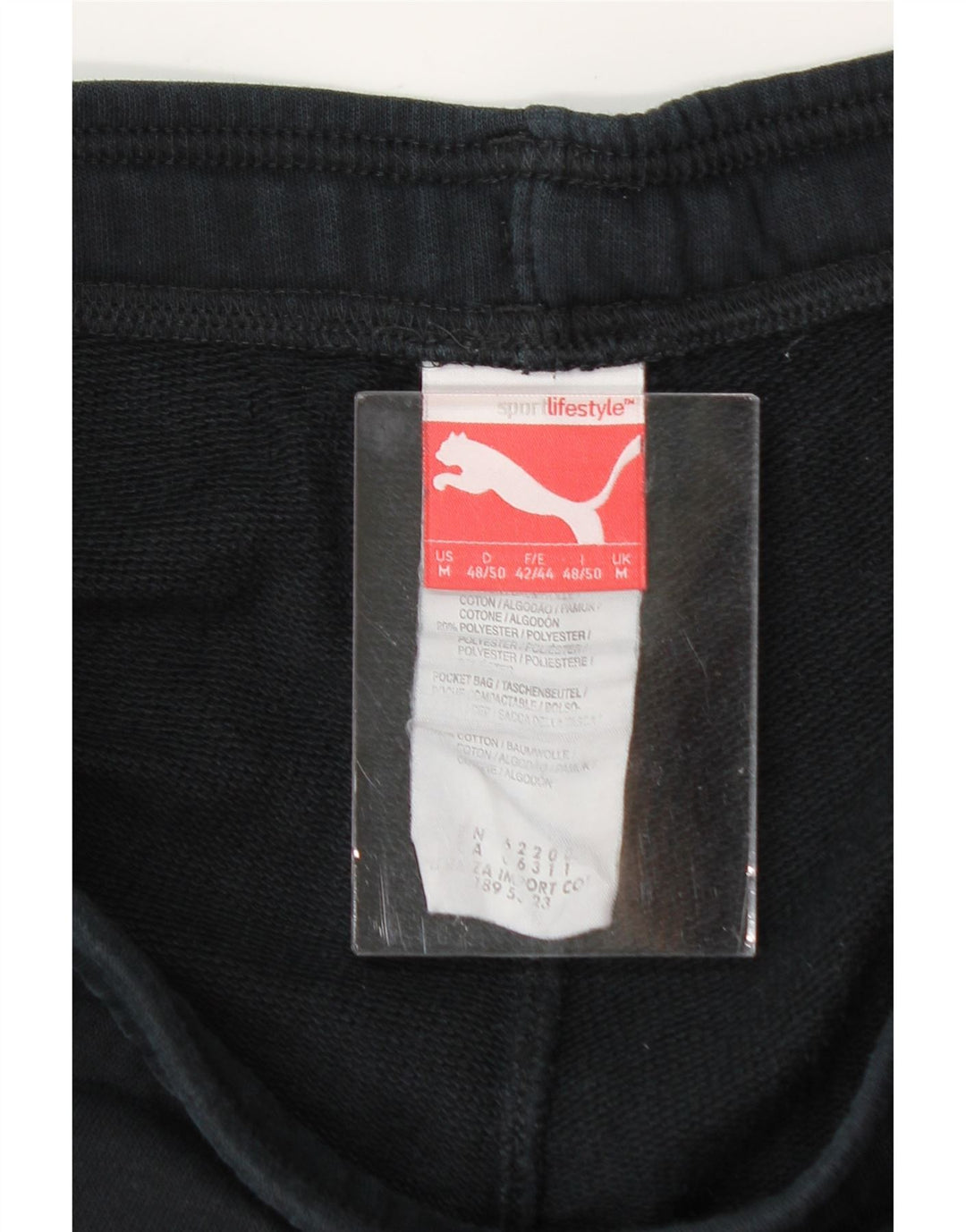 PUMA Mens Tracksuit Trousers Joggers Medium Black Cotton Vintage Puma and Second-Hand Puma from Messina Hembry 