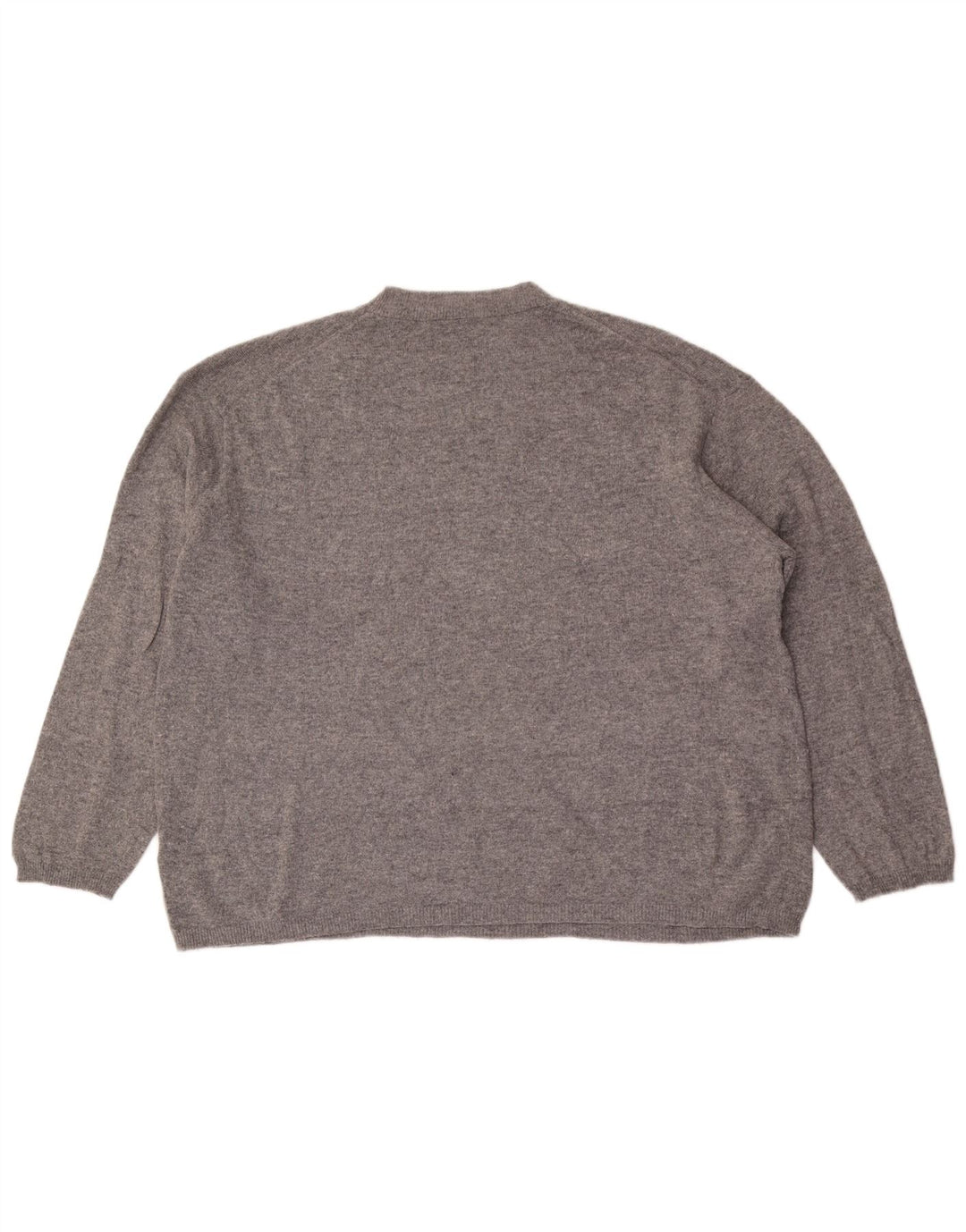 Maglione maglione girocollo oversize da donna Zara UK 16 grande lana grigia