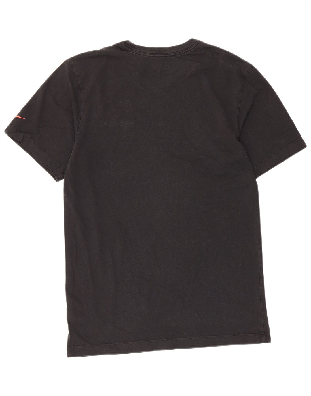T-shirt grafica Nike Swoosh da uomo, piccola, in cotone nero