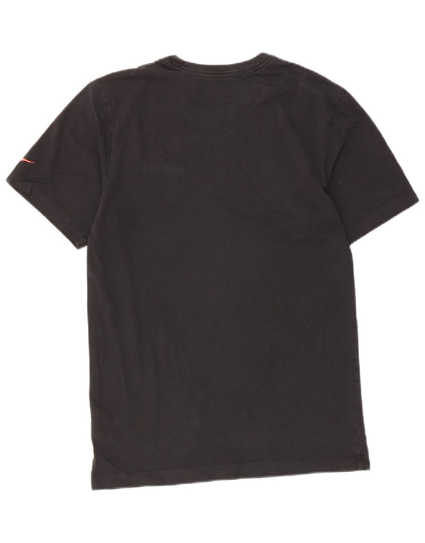 T-shirt grafica Nike Swoosh da uomo, piccola, in cotone nero
