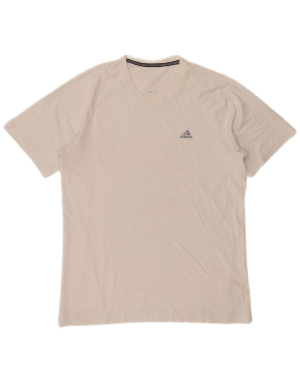 T-shirt Adidas Clima 365 da uomo in cotone bianco medio