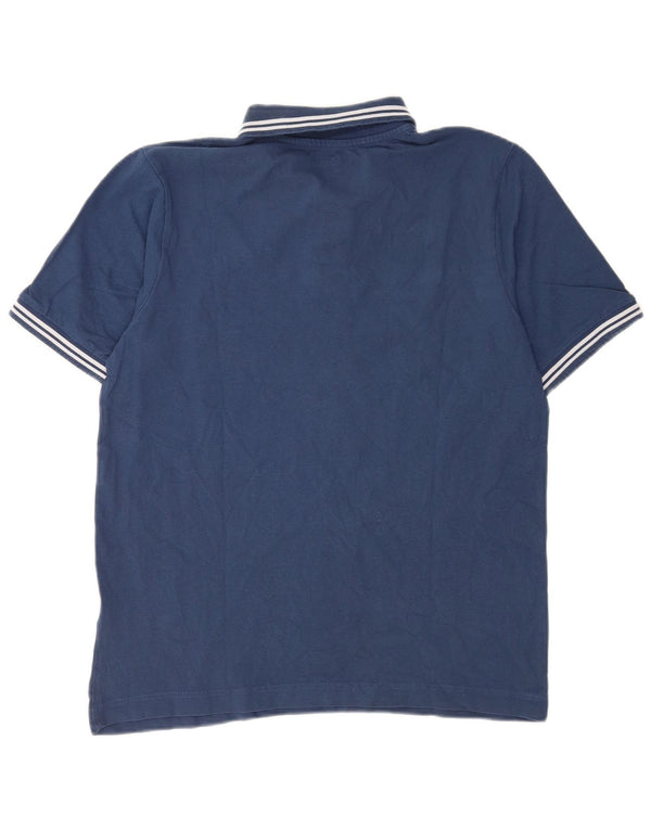 Polo Kappa da uomo a righe blu medio