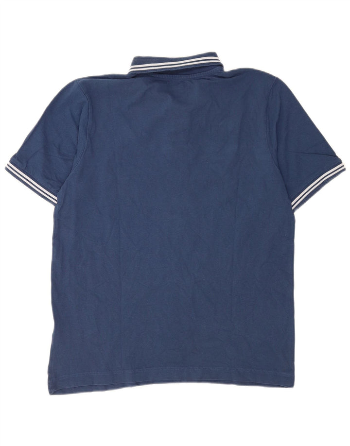 Polo Kappa da uomo a righe blu medio