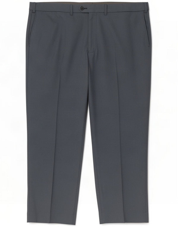 Pantaloni da abito dritti Marks & Spencer da uomo W44 L29 Poliestere grigio