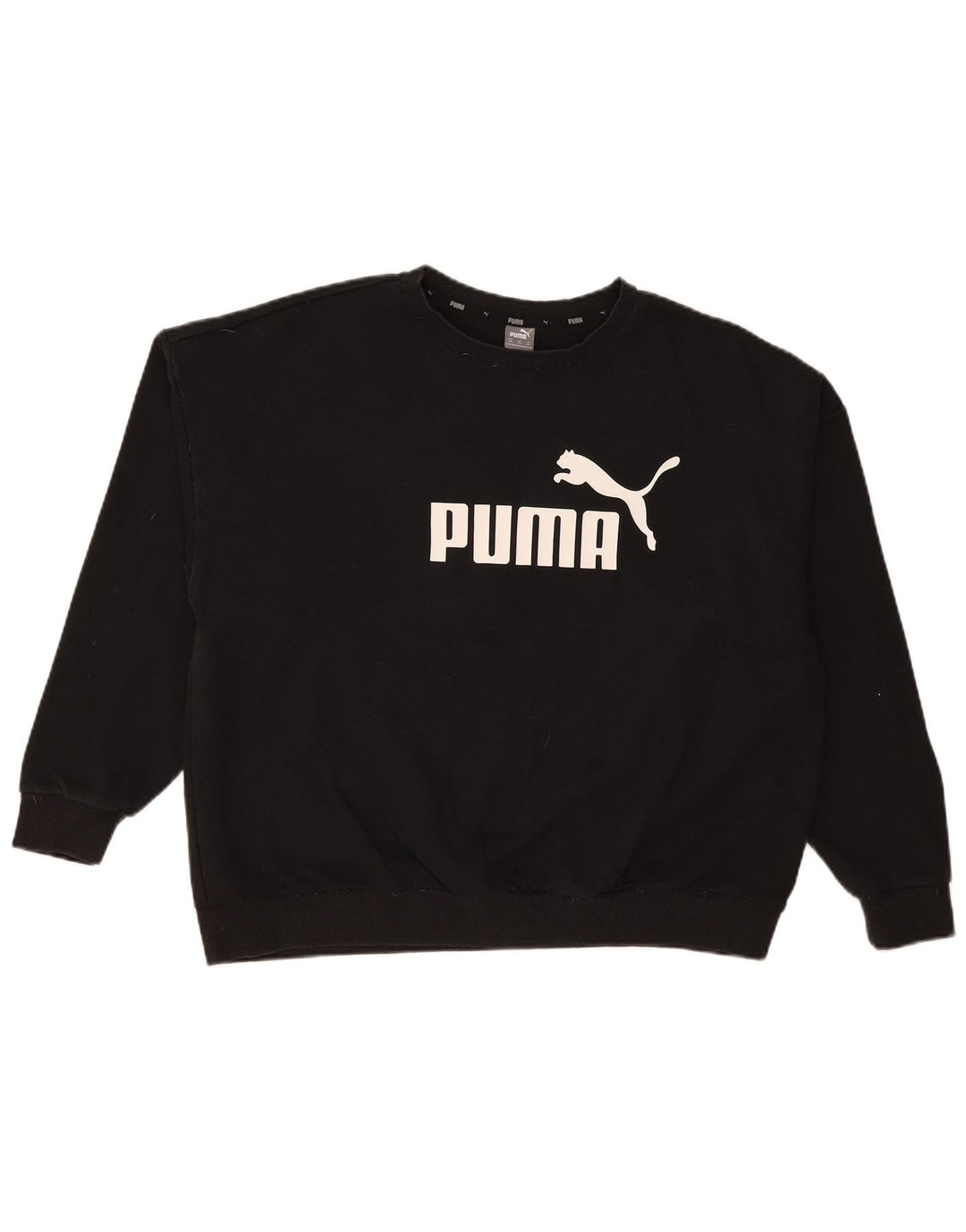 Felpa grafica da uomo Puma Jumper 3XL cotone nero