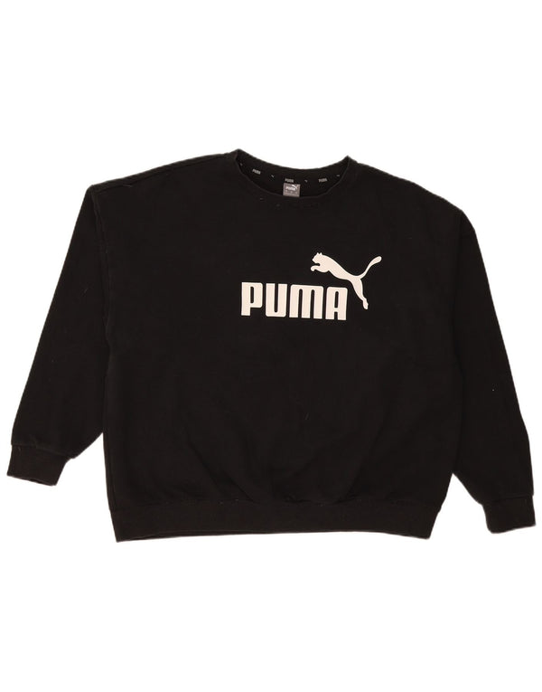 Felpa grafica da uomo Puma Jumper 3XL cotone nero