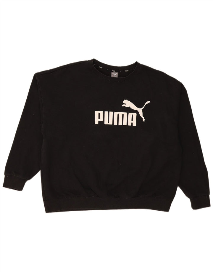 Felpa grafica da uomo Puma Jumper 3XL cotone nero