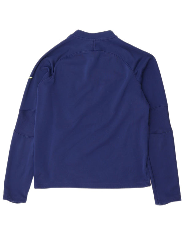 Top della tuta pullover Nike Therma-Fit da ragazzo 12-13 anni Large Blu Navy