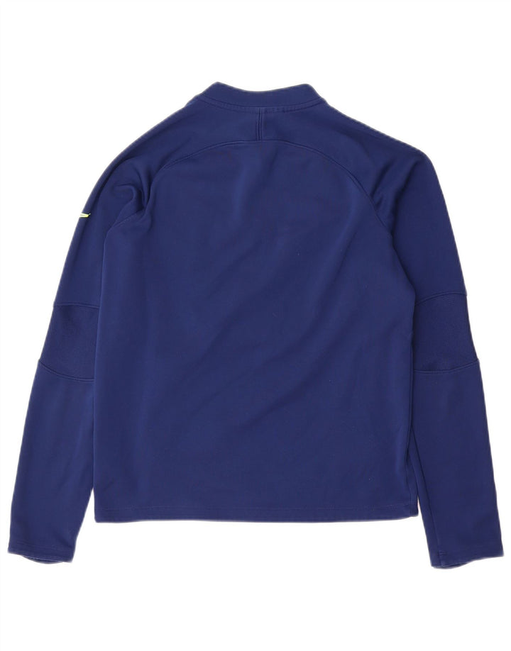 Top della tuta pullover Nike Therma-Fit da ragazzo 12-13 anni Large Blu Navy