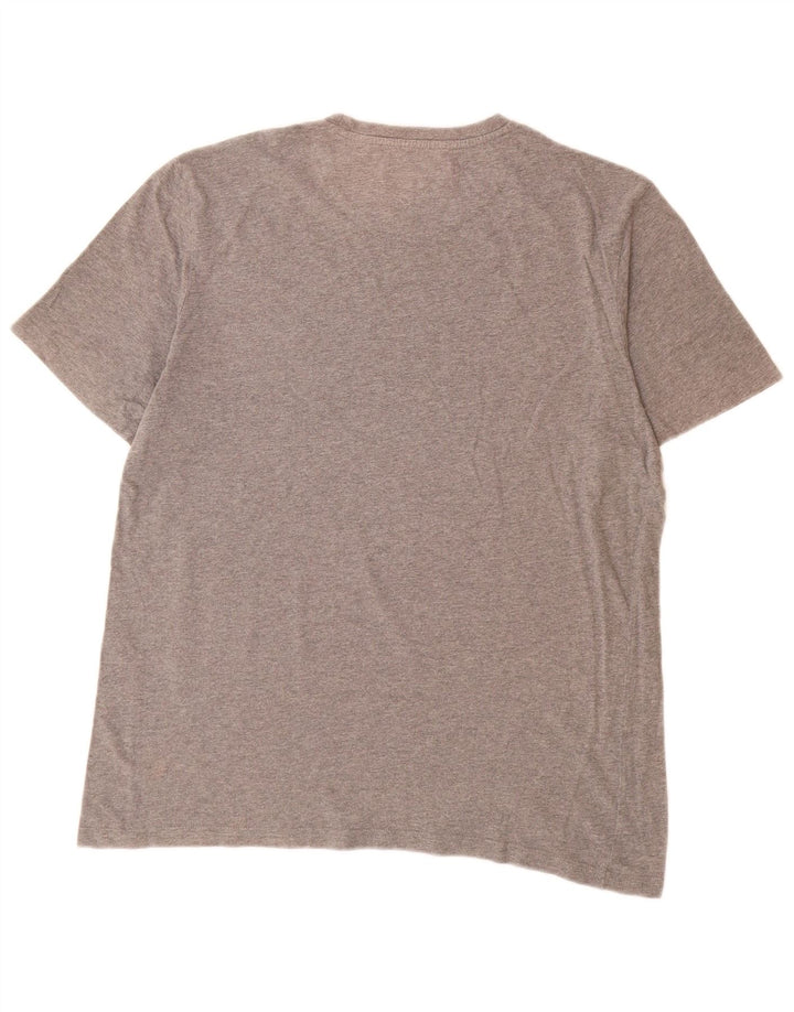 T-shirt da uomo Lyle & Scott Top grande in cotone grigio