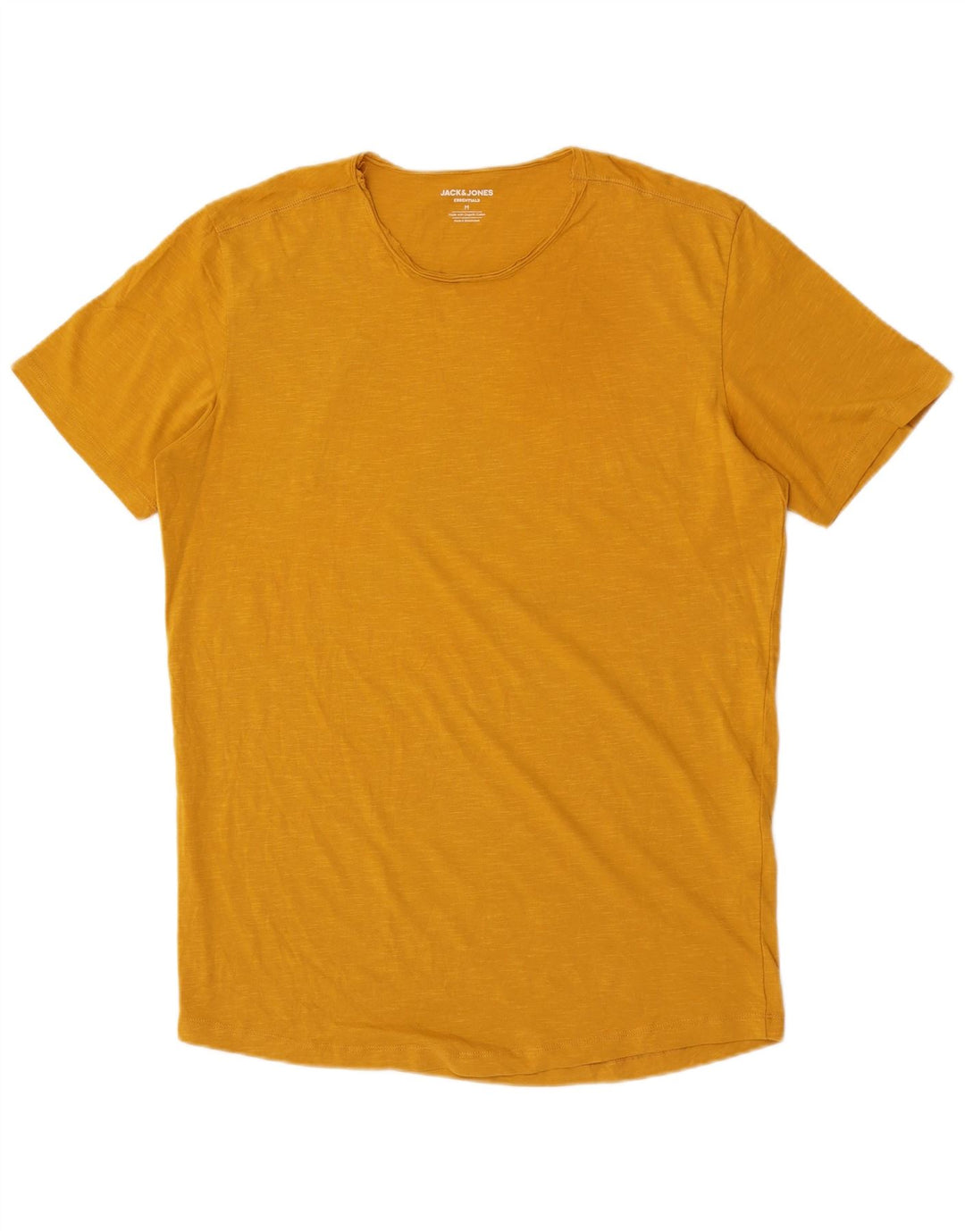 Jack & Jones T-shirt da uomo vestibilità regolare Top in cotone giallo medio