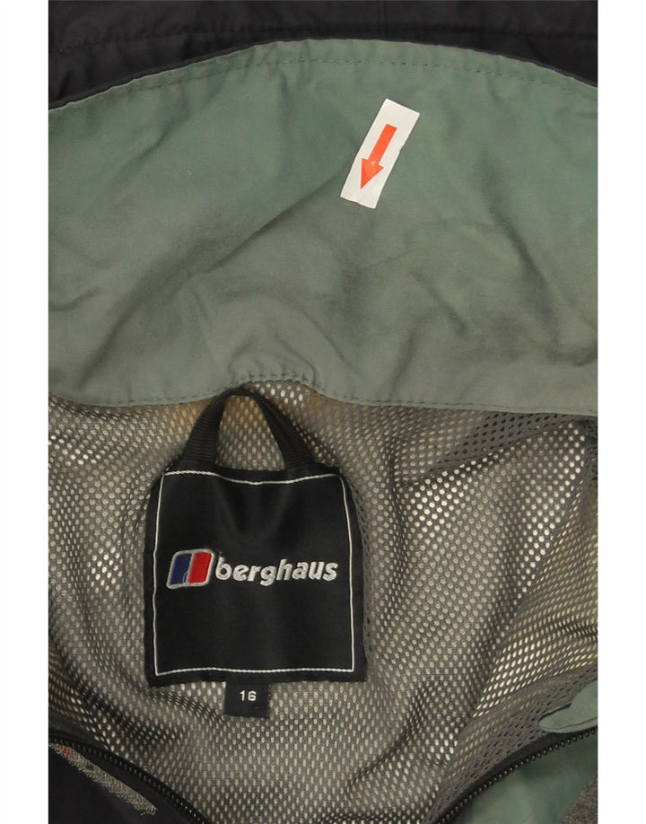Giacca antipioggia da donna con cappuccio Berghaus UK 16 Large blu navy in poliammide
