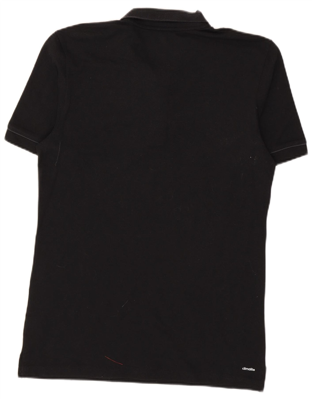 Polo Adidas Climalite da uomo in cotone nero medio