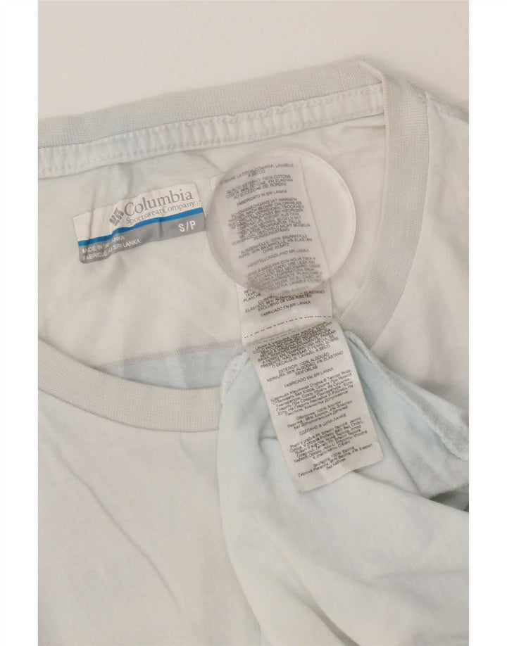 T-shirt grafica da uomo Columbia Top piccola in cotone bianco