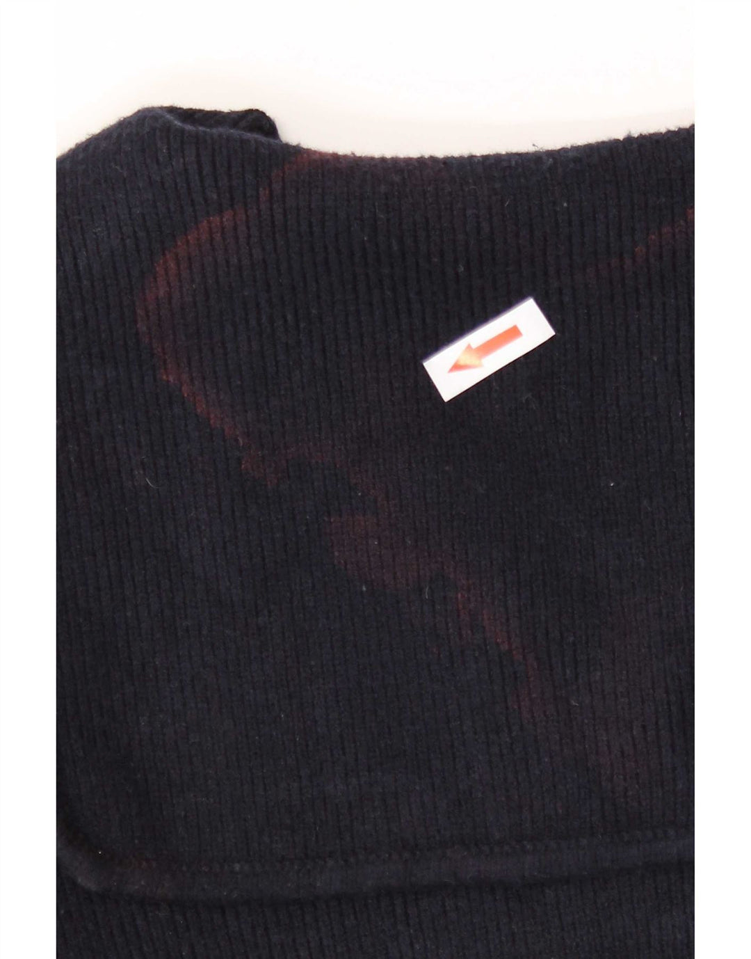 Maglione cardigan corto da donna Zara piccolo in viscosa a righe blu navy
