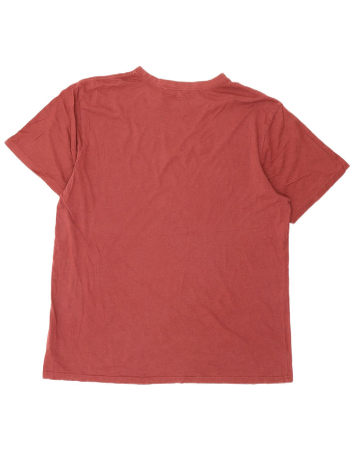 T-shirt da uomo Volcom Modern Fit, taglia grande, in cotone bordeaux