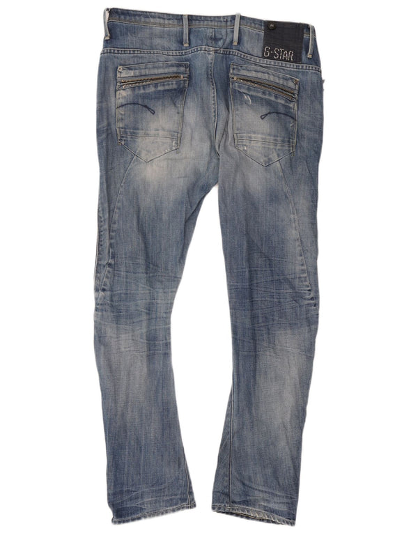 Jeans slim invecchiati da uomo G-Star W29 L32 cotone blu