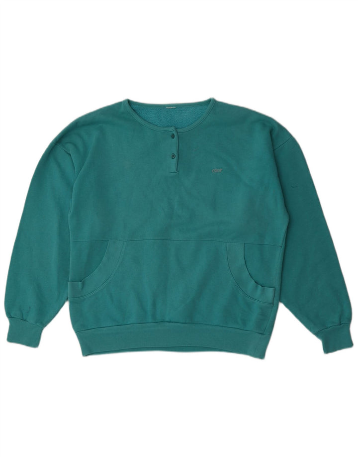 Felpa da donna con collo abbottonato Etirel UK 16 grande blu