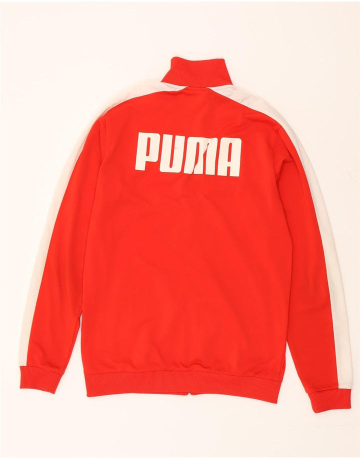 Giacca da tuta grafica da ragazzo Puma 15-16 anni Rosso Colourblock