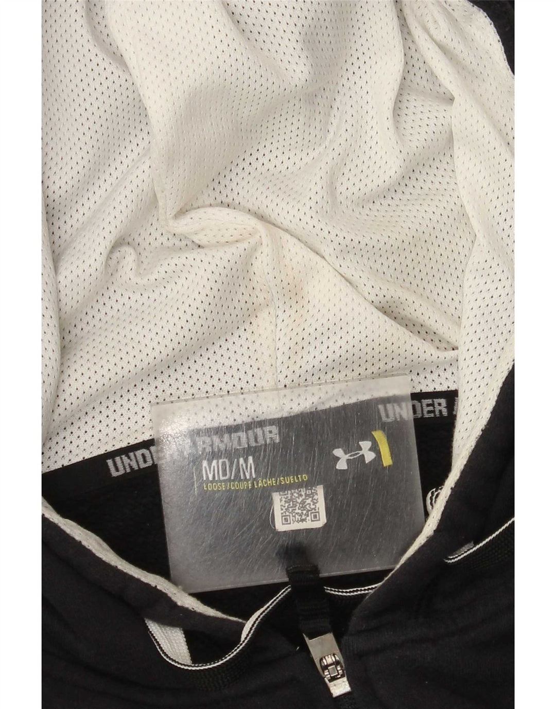 Maglione con cappuccio e zip da uomo Under Armour blu navy medio