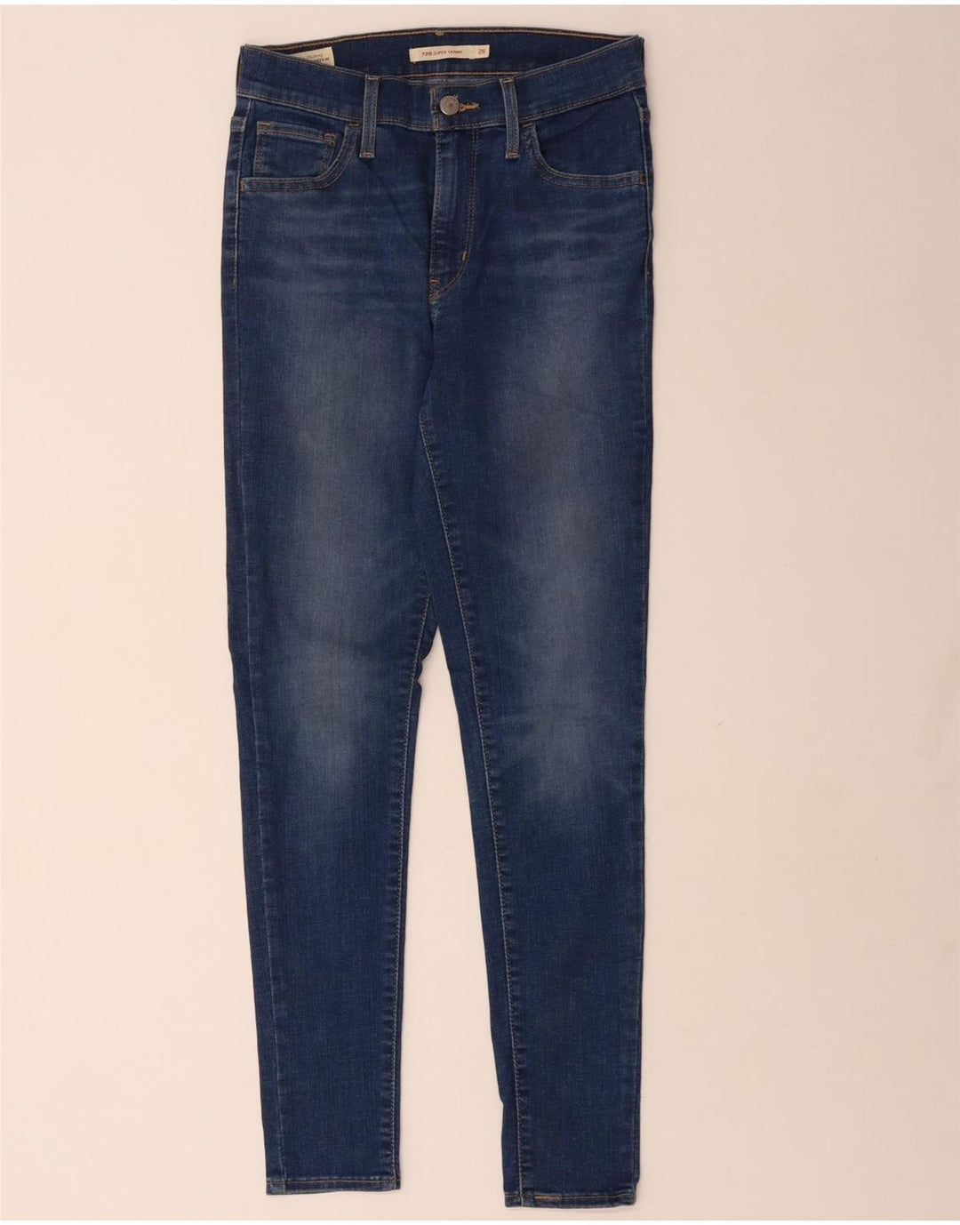 LEVI'S Jeans skinny 720 da donna W26 L28 cotone blu
