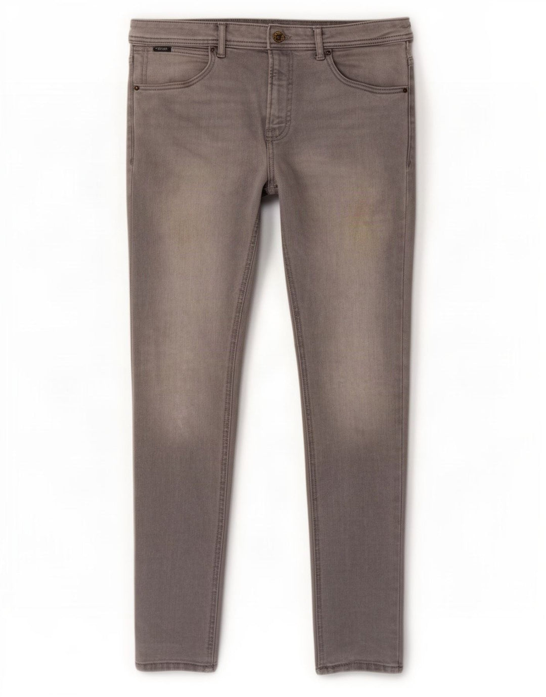 Jeans slim da uomo Zara EU 44 Large W34 L31 Cotone grigio