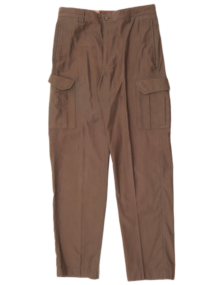 Pantaloni cargo dritti da uomo Marlboro Classics EU 48 Medio W32 L33 Marrone