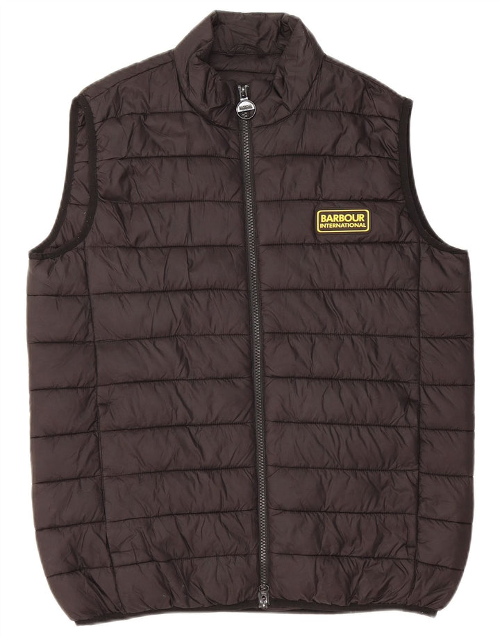 Gilet imbottito da uomo Barbour UK 36 Small Nero in poliammide
