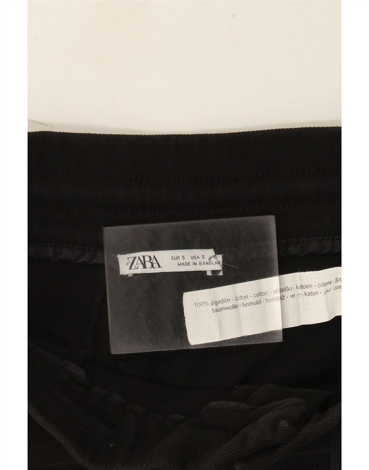Pantaloncini cargo Zara da uomo piccoli W30 in cotone nero