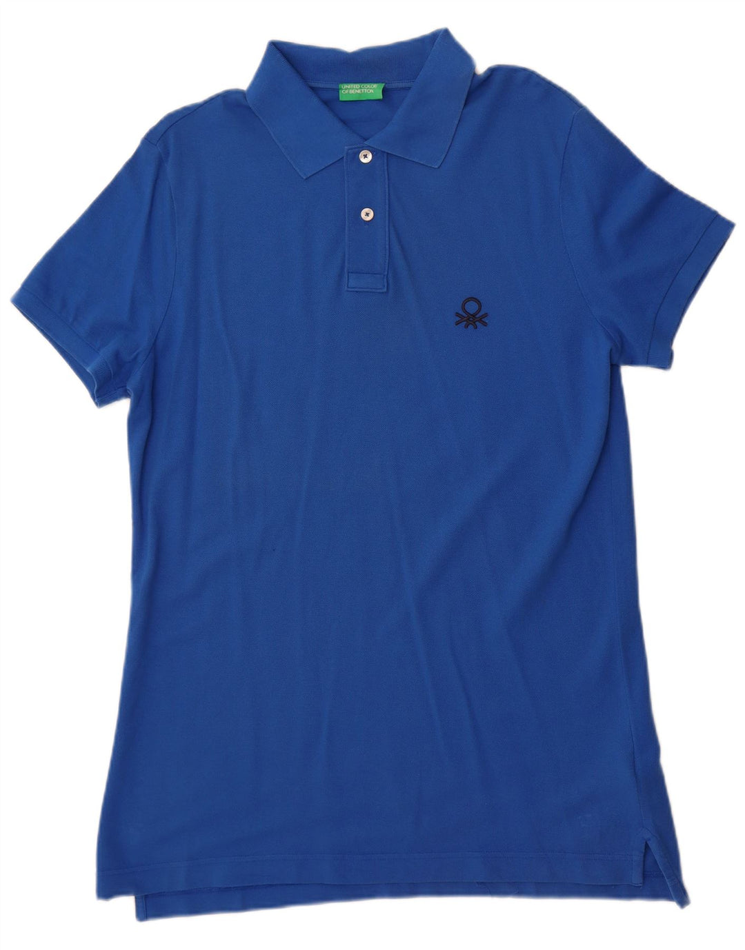 Polo Uomo Benetton XL Blu Cotone