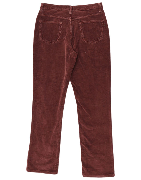 Pantaloni dritti da donna in velluto a coste Carrera IT 46 Large W31 L30 cotone marrone