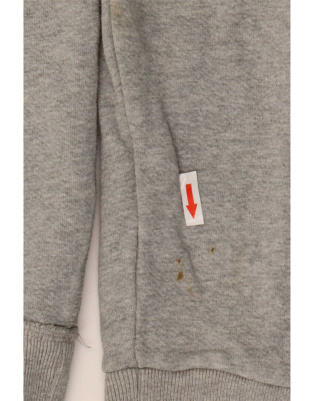 Felpa con cappuccio grafica da uomo Fat Face, piccola, in cotone grigio screziato