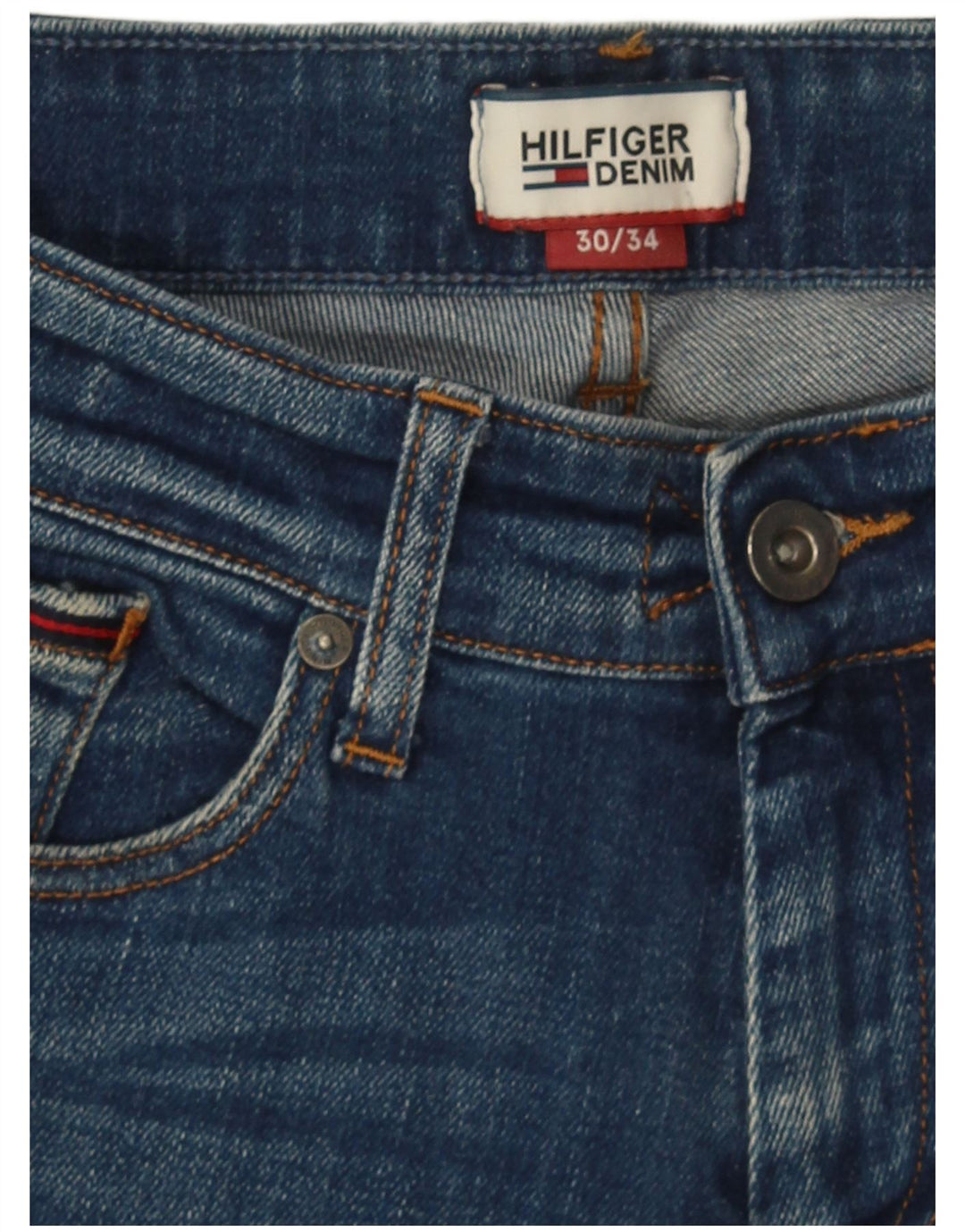 Jeans slim da uomo Tommy Hilfiger W30 L34 Blu