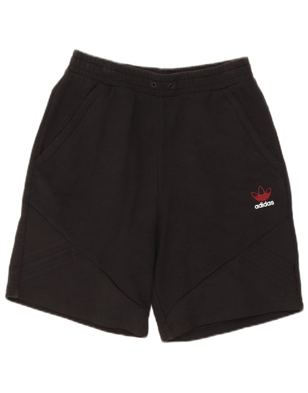 Pantaloncini sportivi da uomo Adidas piccoli in cotone nero
