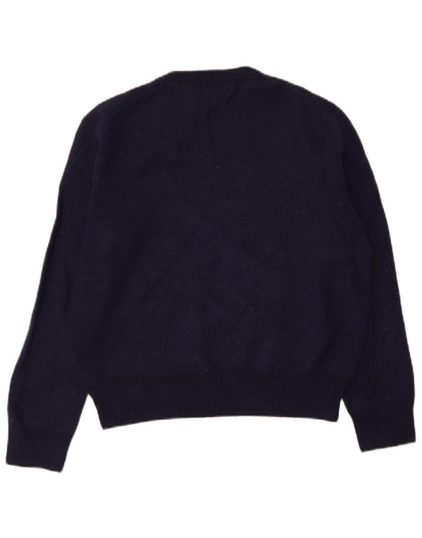 Maglione maglione girocollo da donna Polo Ralph Lauren UK 14 grande blu navy