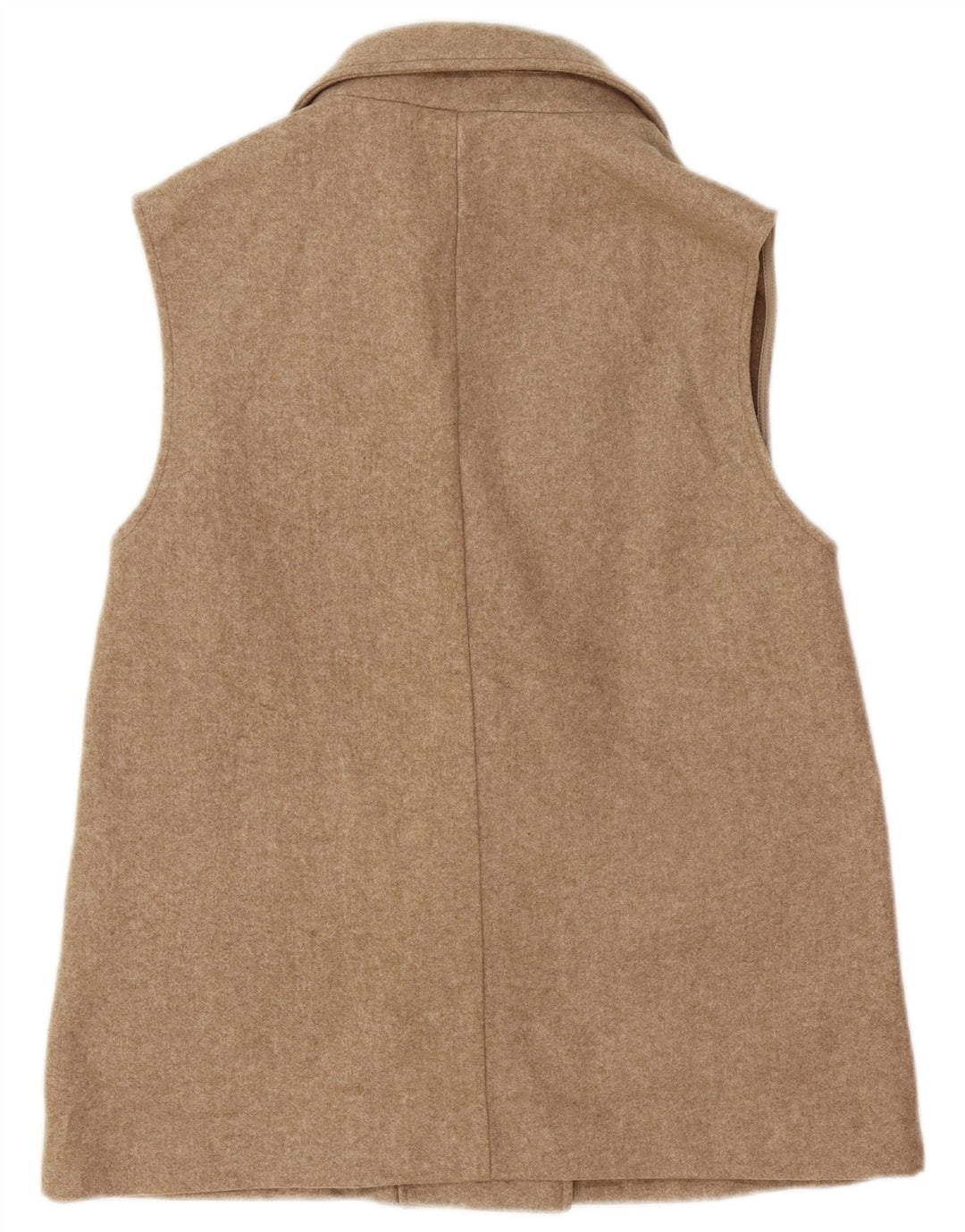Gilet doppiopetto da donna Zara UK 12 Poliestere beige medio