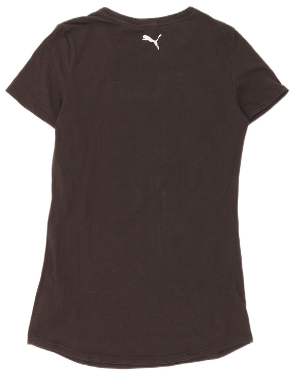 T-shirt grafica corta da donna Puma UK 12 media nera