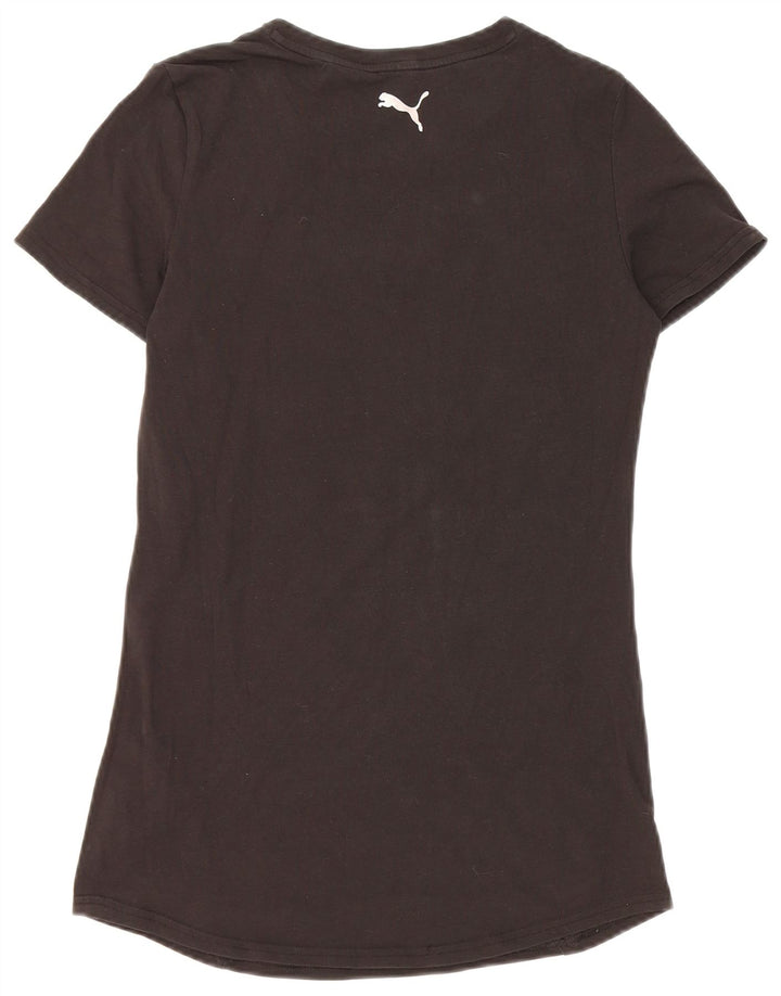 T-shirt grafica corta da donna Puma UK 12 media nera