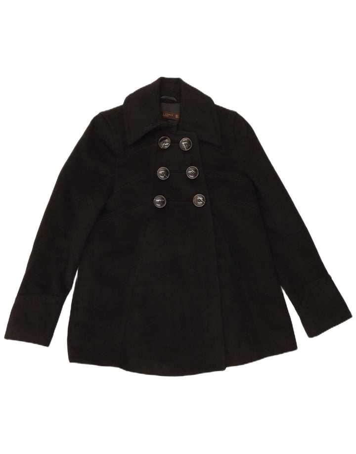 Cappotto da marinaio da donna Zara UK 8 piccolo acetato nero