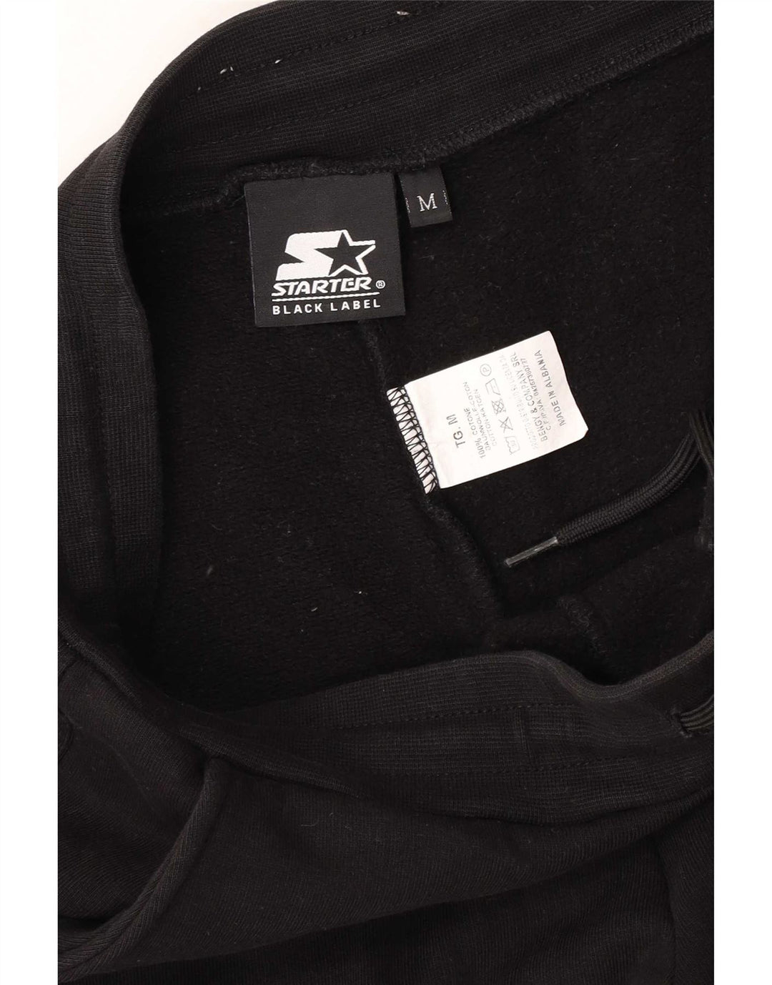 Pantaloni da tuta cargo con grafica da uomo Starter, pantaloni da jogging, cotone nero medio